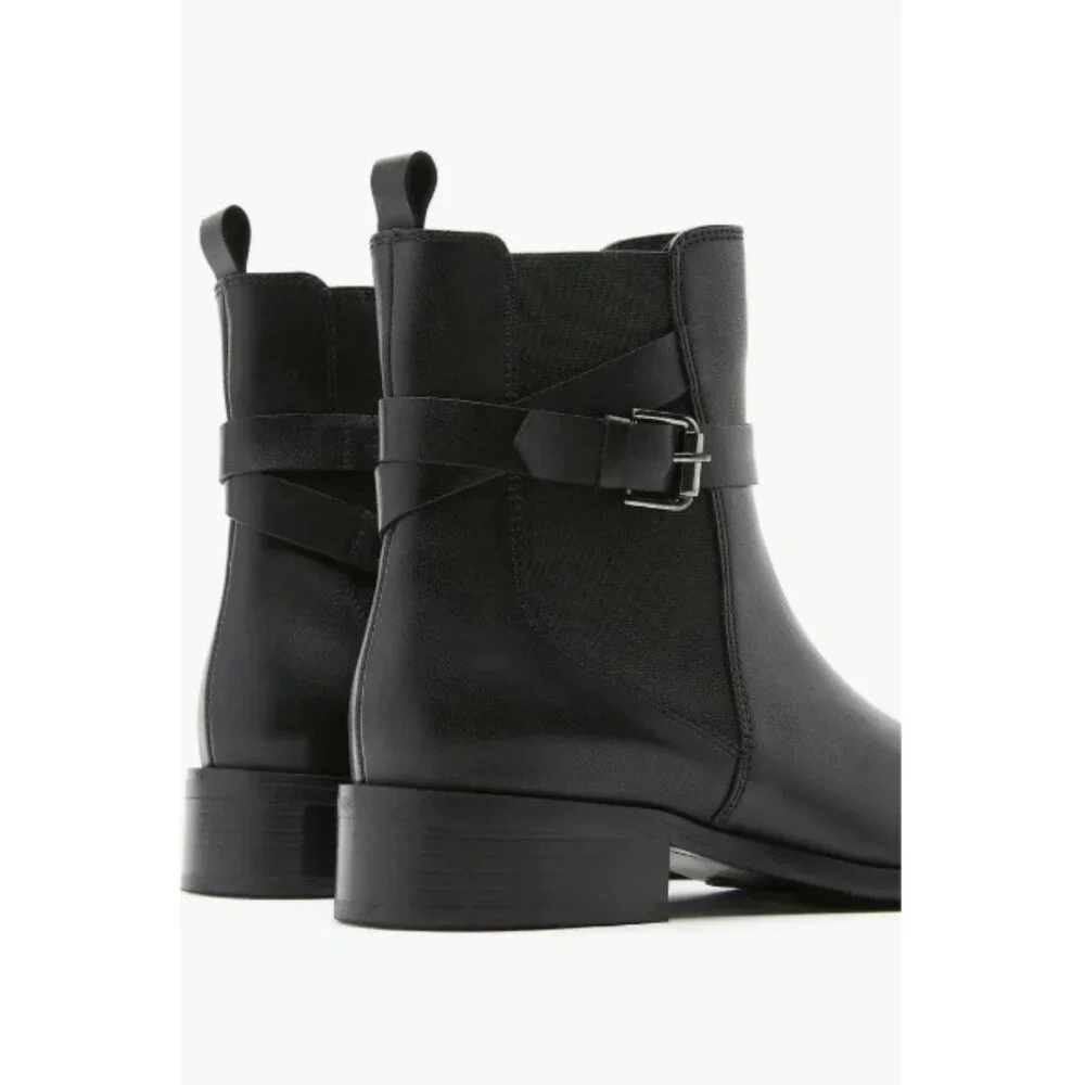 La Canadienne Aiden City Dry Waterproof Black Leather Boots Sz 38 NEW $550